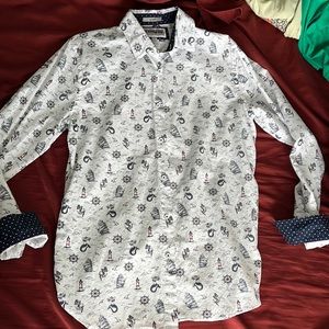 Express Nautical style dress shirt